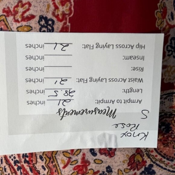 Knox Rose Burgundy Multicolor Floral Popover Top- Size S - Picture 13 of 14